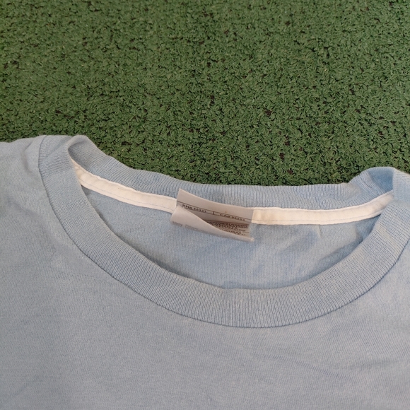 VINTAGE Nike Light Blue Embroidered Logo T Shirt Size XL - Picture 7 of 9